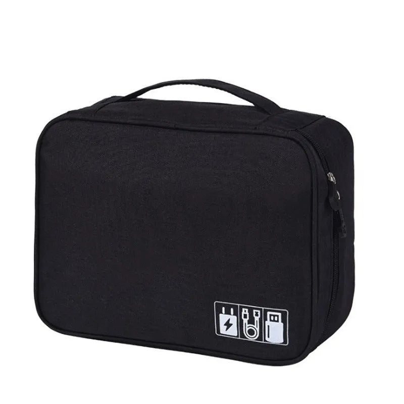 Cationic digital accessories storage bag for cables and headphones in multiple colour options