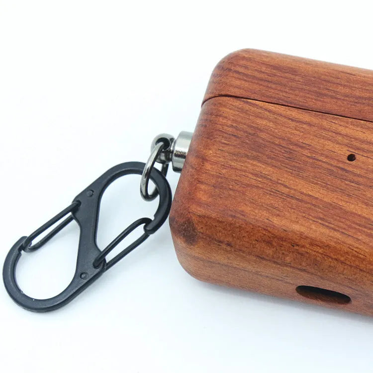 Wooden earphone shell back cover for AirPods Pro and AirPods 3 generation in natural wood finish