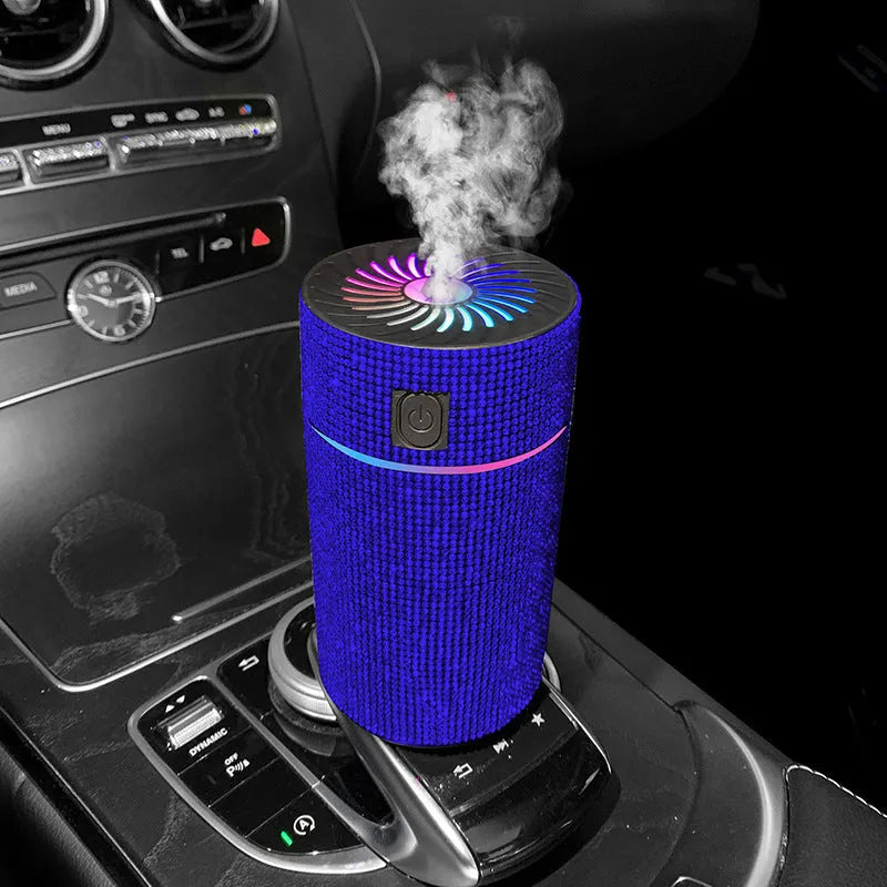 Car USB air humidifier in multiple colours with compact 14cm design
