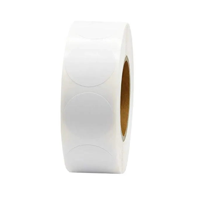 500 Pcs/Roll Chroma colour code point label stickers 2.5cm round with ten colour options