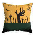 Linen skull Halloween pillow cover 45x45cm decorative throw pillow case on sofa
