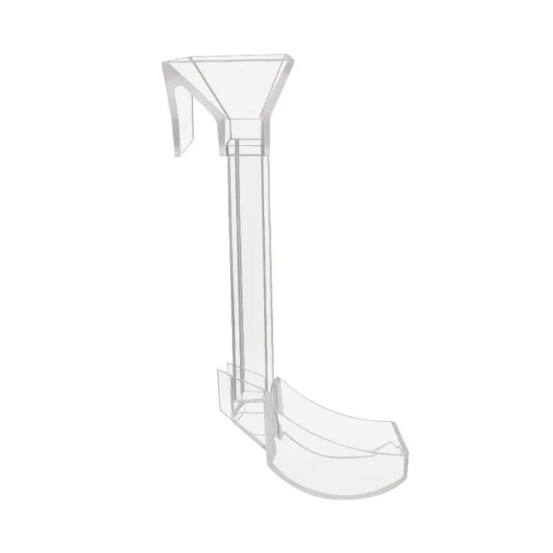Set of three plastic aquarium feeding tubes with cleaning brushes and spoons in 17cm, 28cm, and 38cm lengths.