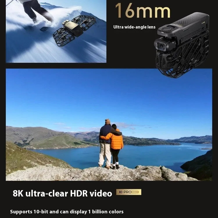 Outdoor travel AI smart camera drone 8k HD anti-shake with intelligent follow