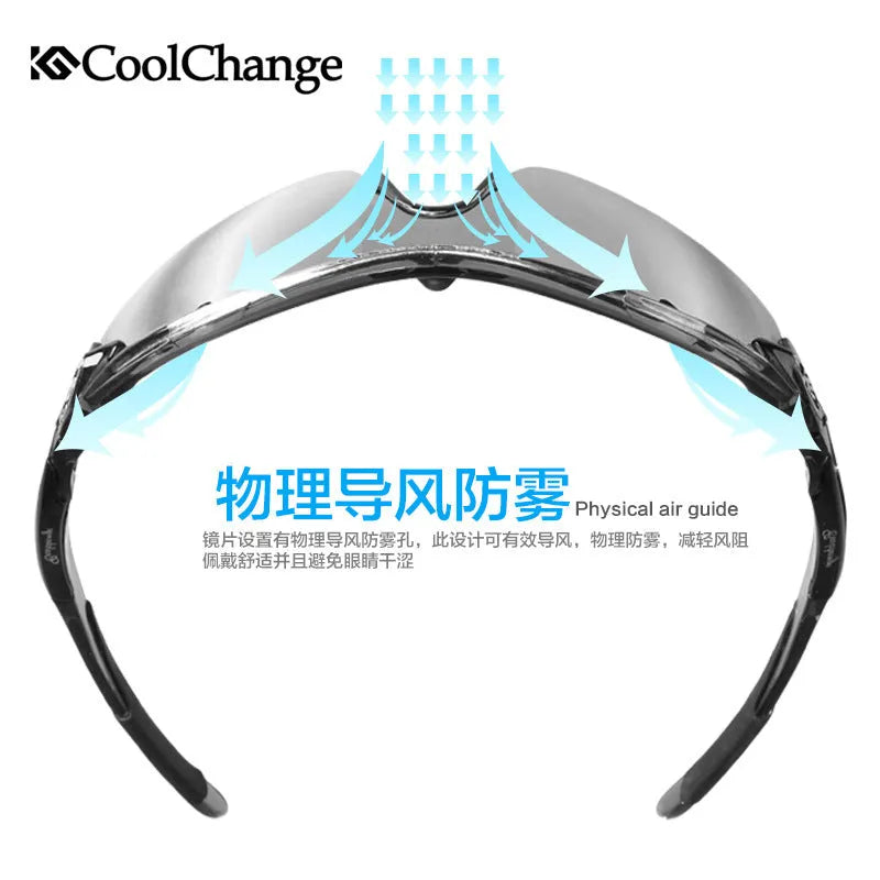 Kugai 0093 polarised cycling glasses in gray colour for mountain bike use