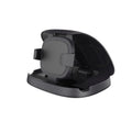 Black rotating suction cup car phone holder attached to a car windscreen