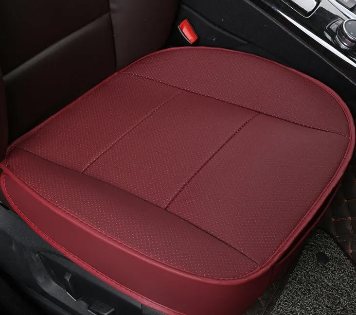 3D single seat car cushion in PU leather with bamboo charcoal – universal fit, five colours