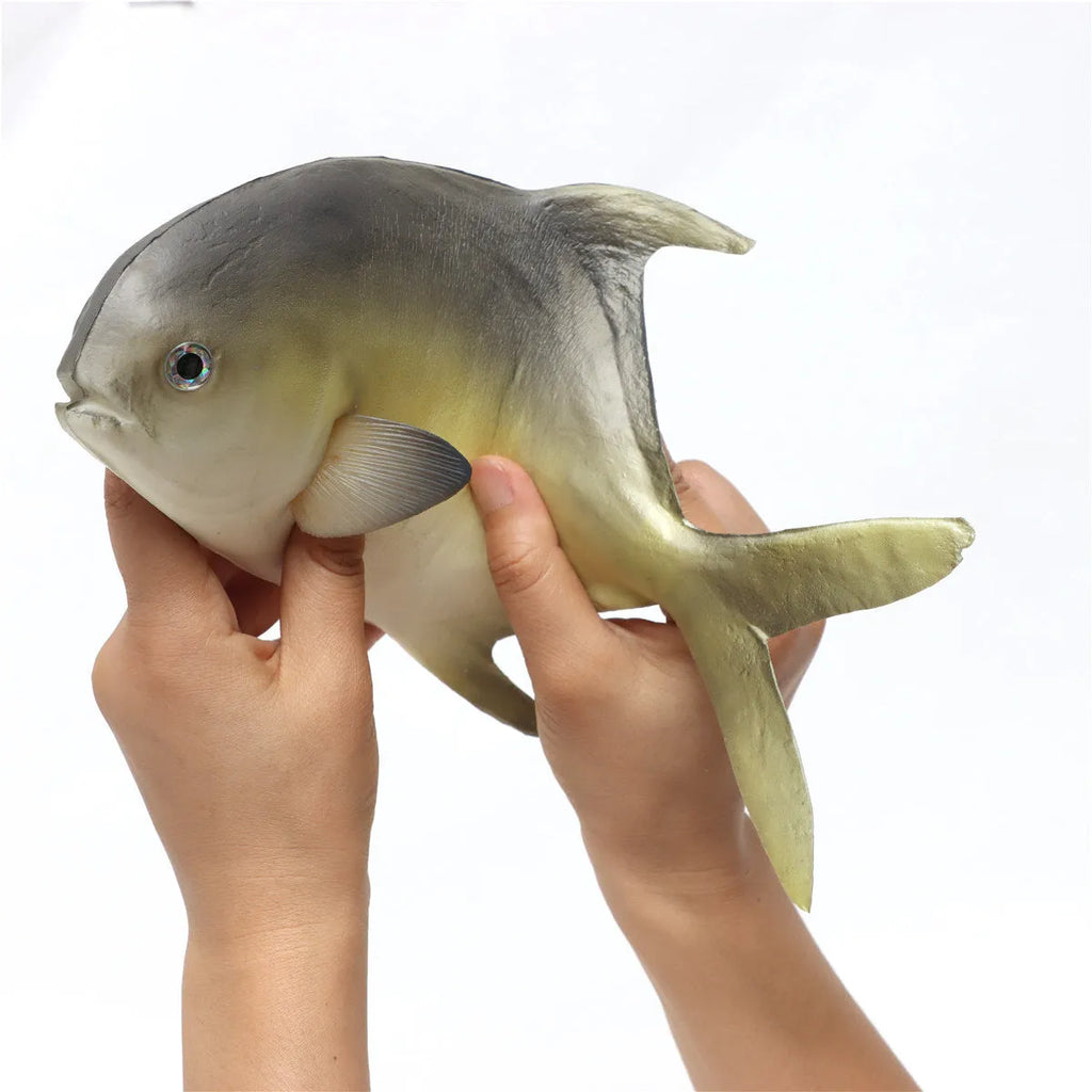 Three PU simulated tuna fish ornaments: yellow-fin tuna, yellow fin tuna, and small tuna models for marine displays