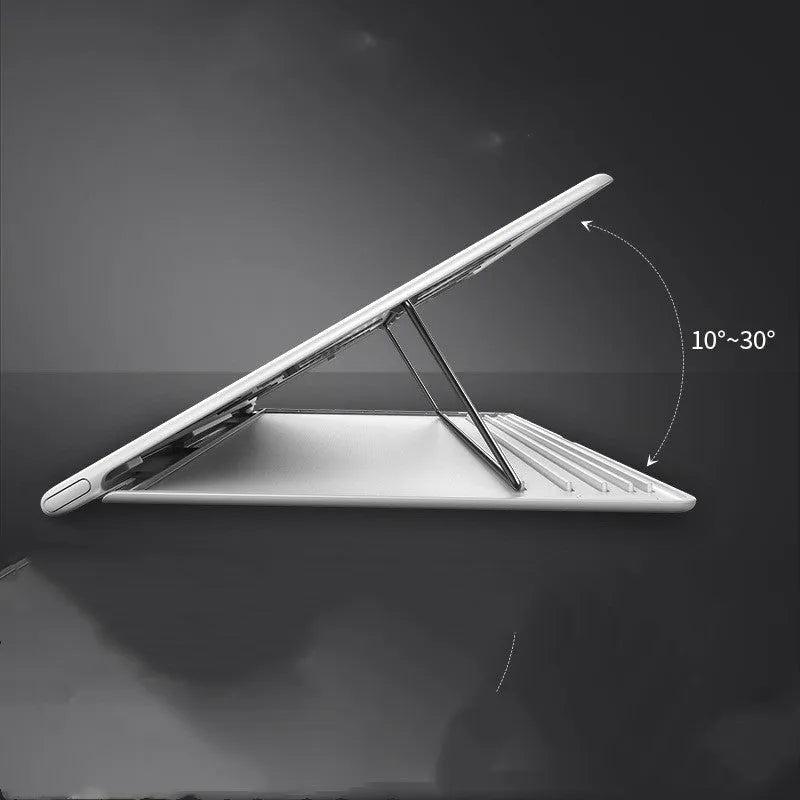 Dongdong portable alloy notebook stand for laptops up to 16 inches in black or white colour