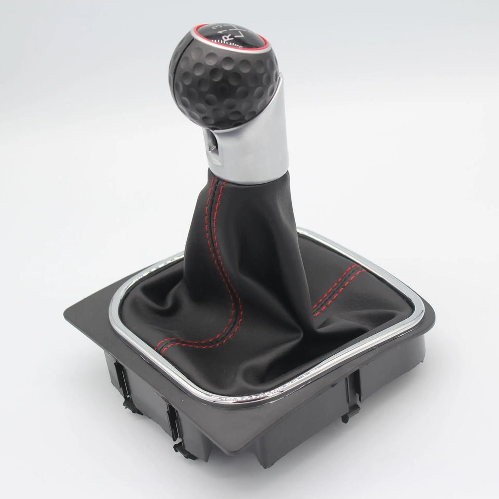 Leather gear lever handball cover dust boot for Volkswagen Golf manual transmission cars.