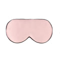 Double-sided mulberry silk sleep mask with embroidered print in various colours.