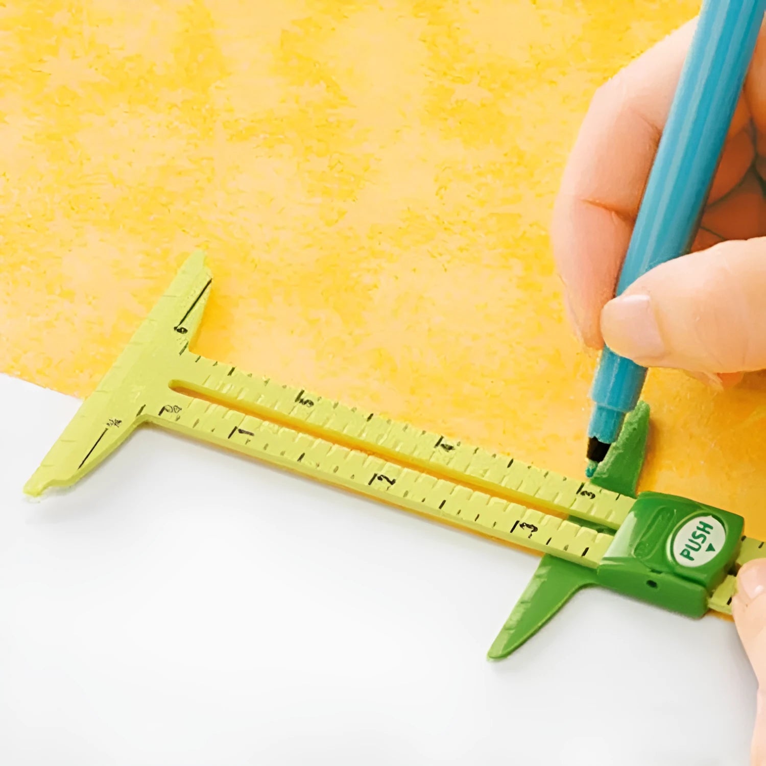 Set of two clear acrylic patchwork rulers for sewing and quilting projects