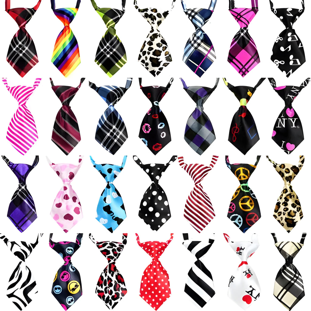Nylon clip-on pet tie bow tie solid colour decor style 10.5 x 5 cm