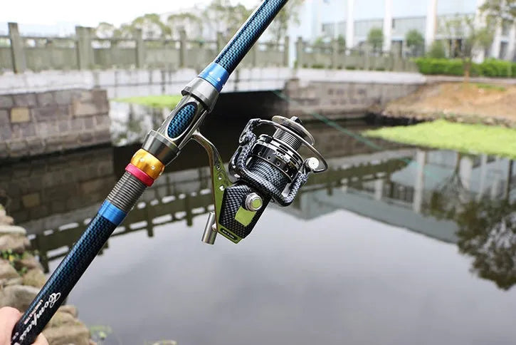 Full metal spinning reel with 13+1 ball bearings, high-hard aluminium alloy wire cup and copper toothed rod