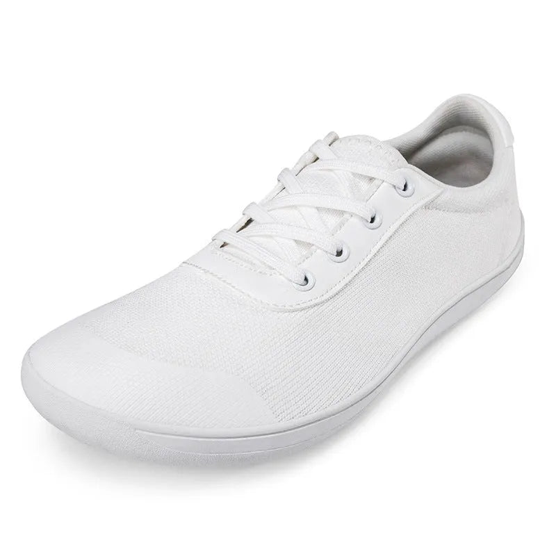 Men's solid-colour training shoes with a mesh upper, wide fit, and ribbed non-slip sole.