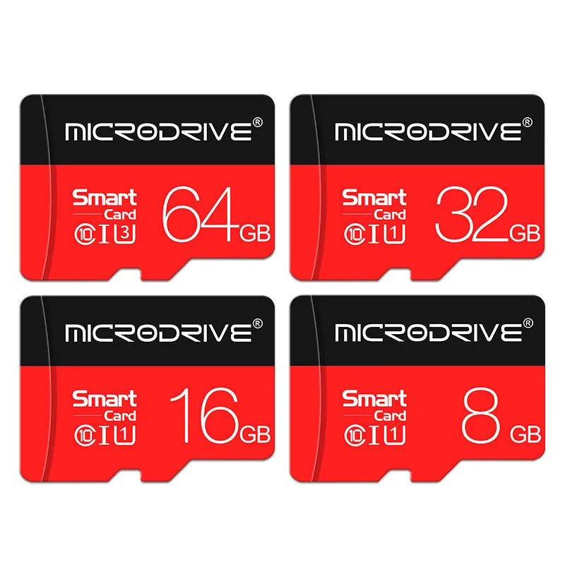 Black TF micro-SD memory card with Class 10 label next to SD card holder
