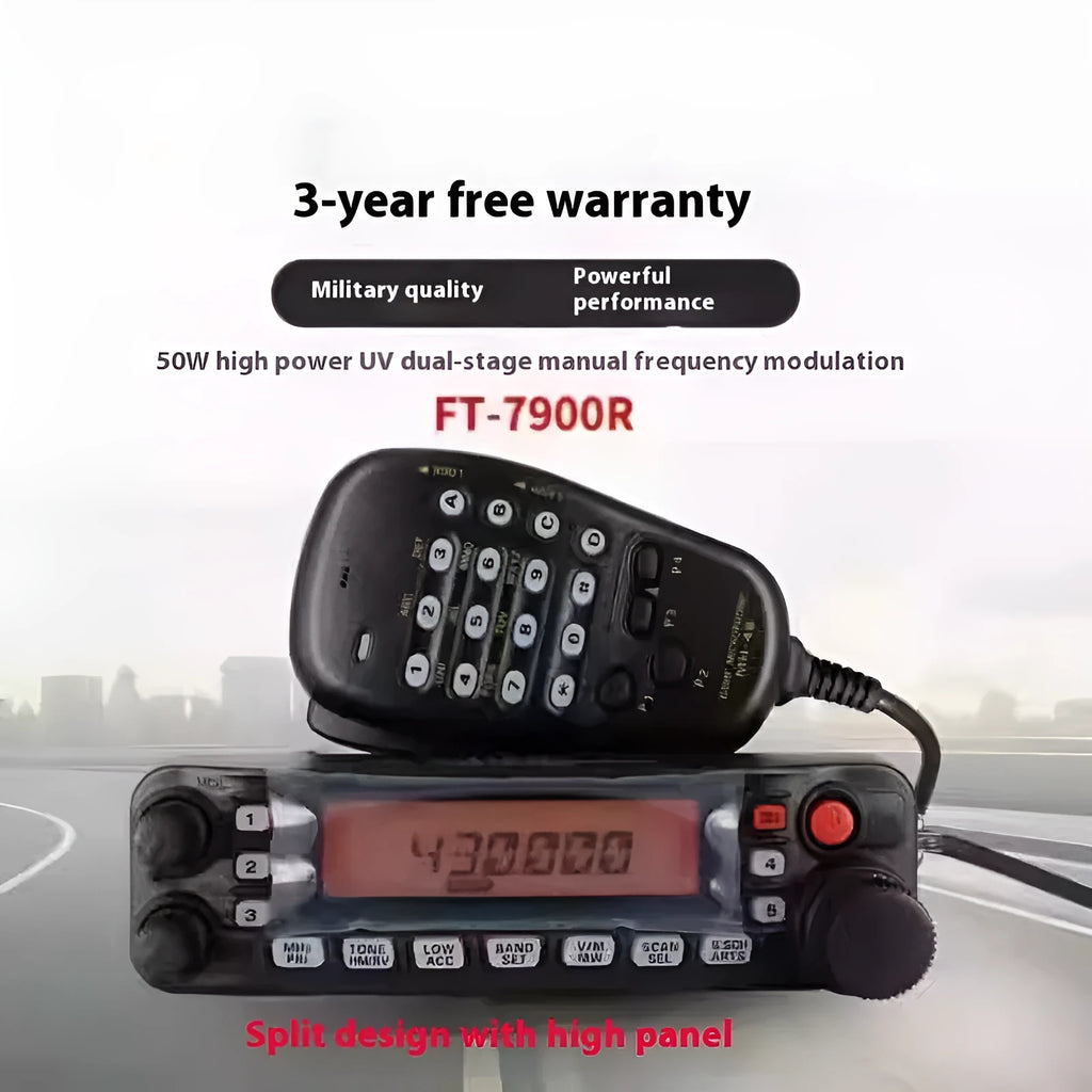 Portable car interphone walkie-talkie with antenna for vehicle communication during self-driving tours