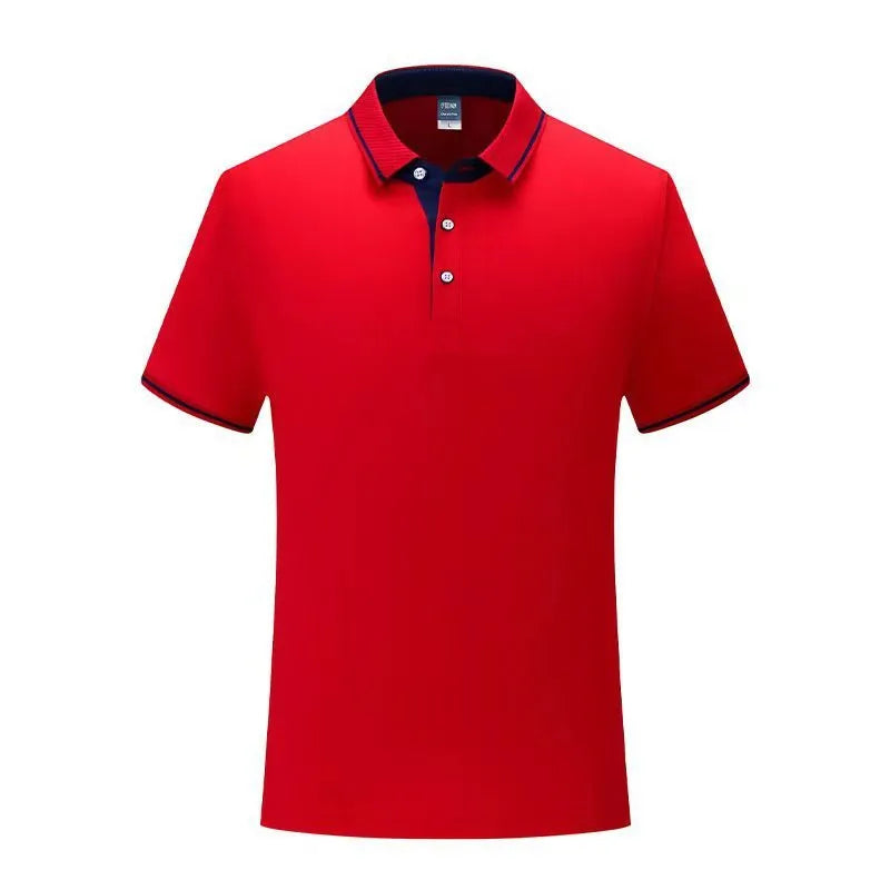 Men's white cotton stand collar business shirt with short sleeves and flocking detail