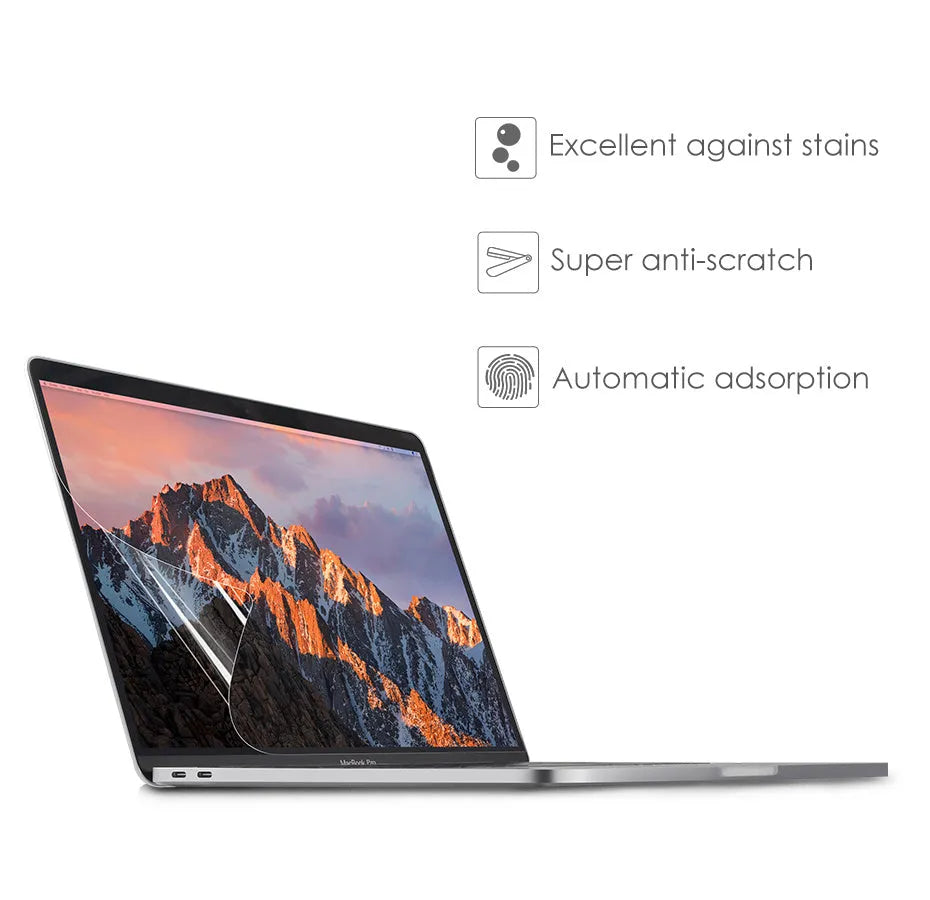 Matte screen protector film for 13-inch MacBook Pro with installation tools