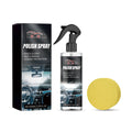 Car interior refurbishment cleaner bottle and sponge applicator for dashboard and trim restoration