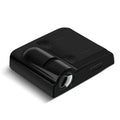 A small black or beige ABS plastic car decorative projection lamp, shown with three No. 7 batteries.