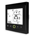 Intelligent central air-conditioning thermostat with capacitive touch display in black or white finish