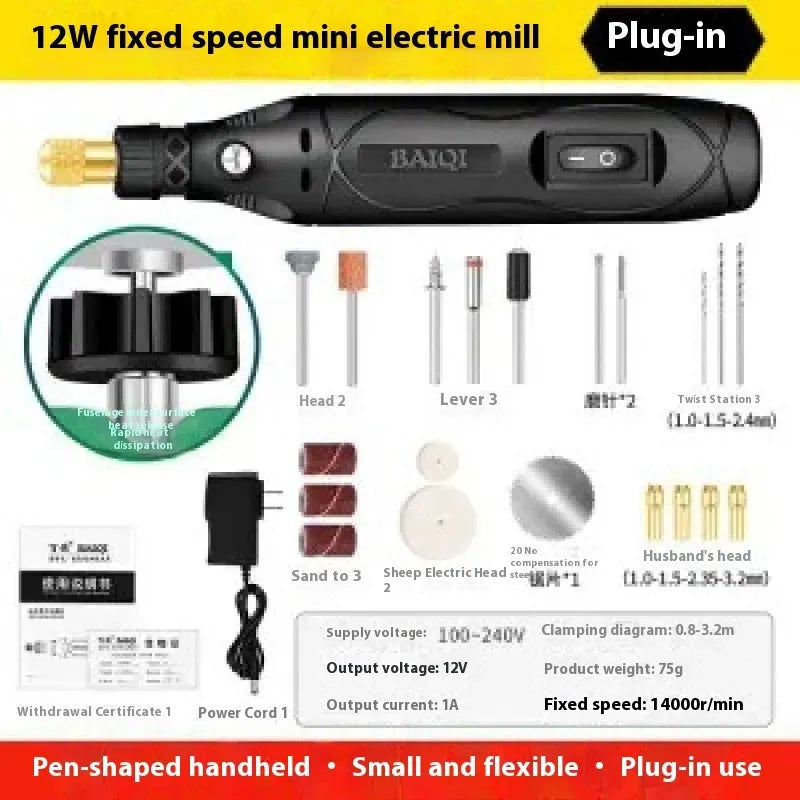 Small handheld right angle electric polishing machine for weld seam grinding