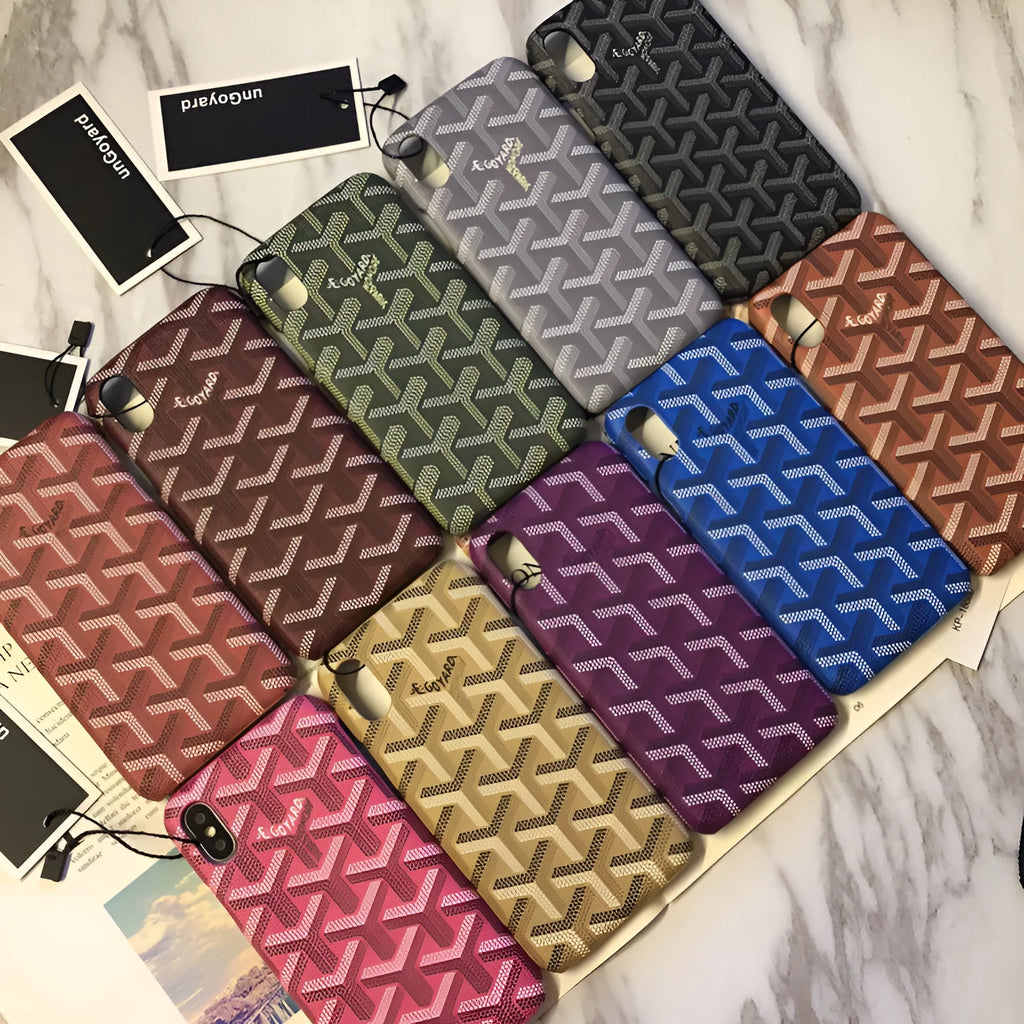 Leather back cover type mobile phone case for iPhone 11 to 6 series in multiple colours