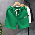 Casual sports shorts in polyester with micro elasticity fabric in solid colour options