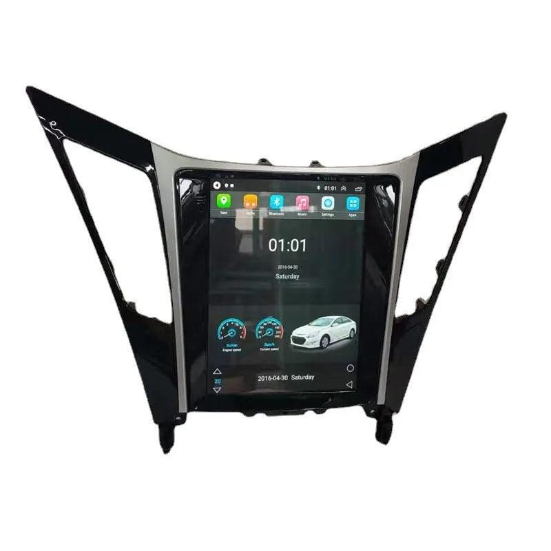 Vertical 9.7-inch Android car navigation touchscreen for 2008 Hyundai Sonata dashboard