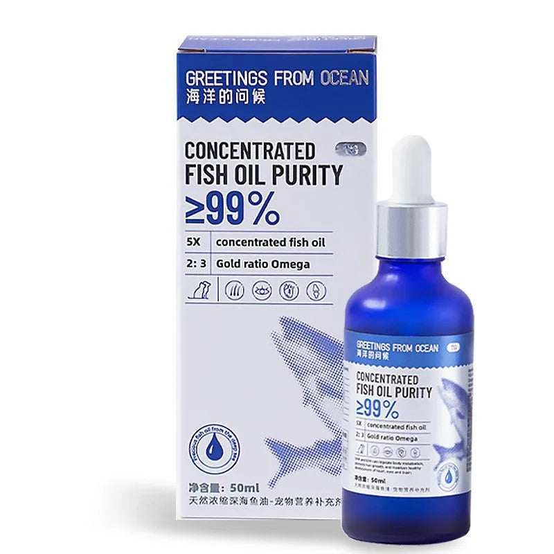 50ml Norway deep sea fish oil supplement for dogs and cats with vitamins
