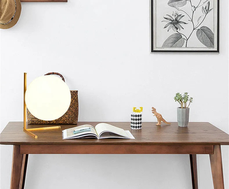 LED creative lamp with glass shade in three style options for living room or study lighting