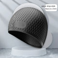 Solid colour silicone swimming cap for adults, shown in one of eight available colours including Tiffany Blue.