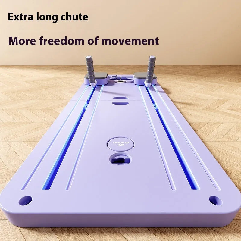 Purple automatic rebound abdominal wheel fitness board for multi-functional home workouts.