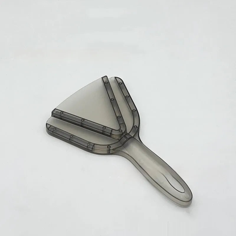 Adjustable telescopic can opener and bottle opener tool in red plastic with non-slip handle.