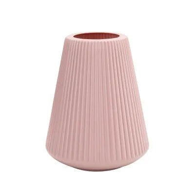 Melamine plastic decorative flower vase in blue colour, 16cm diameter by 20cm height