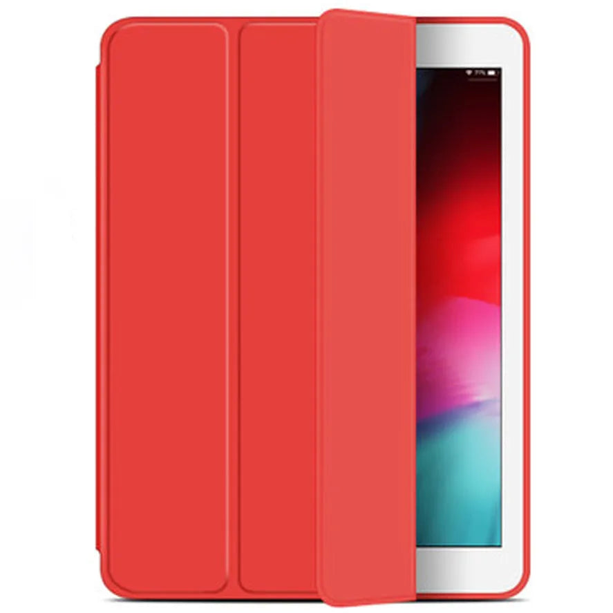 Tri-fold protective cover case for iPad Mini Air Pro in Noble Black, showing back shell and folded stand