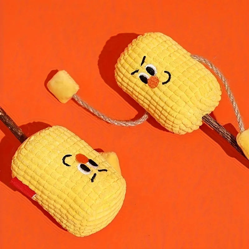 Polio wood corn cob cat molar stick toy measuring 7x6x15cm for dental cleaning