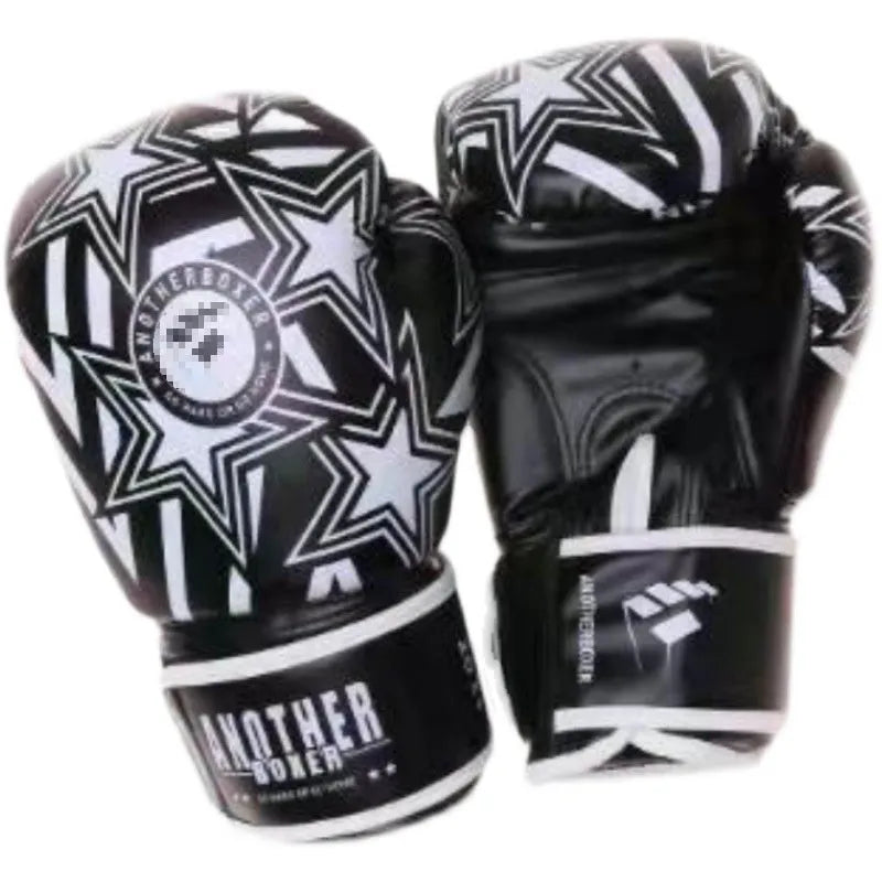 A pair of children's vertical-style boxing gloves in a choice of colours, showing the XINGX star design.