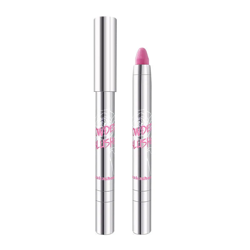 Matte Blush Stick Dual-Use Cream for Eyes and Cheeks Soft Natural Colour Delicate Silky Texture One-Shot Application Available in 06 Shades Sweet Potato Milk Cream to Peach Pink Makeup Product