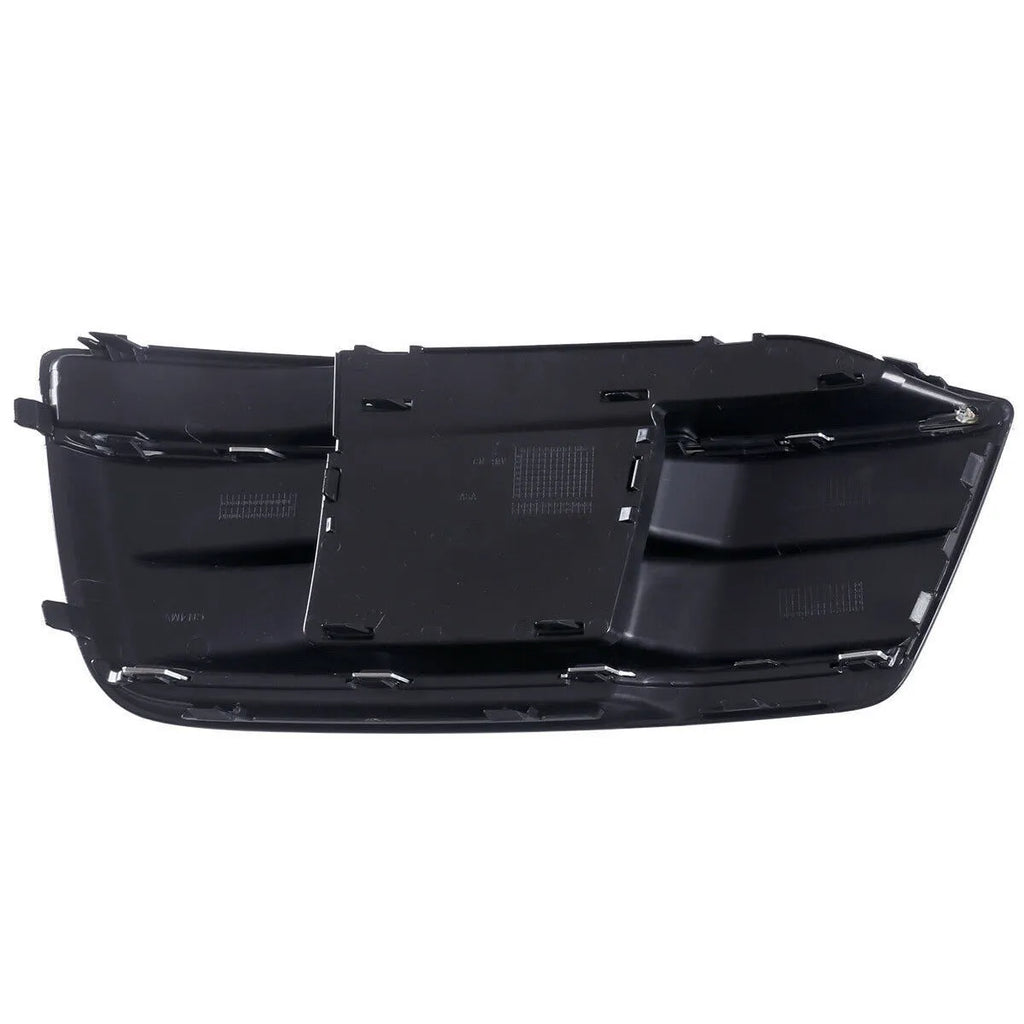 Audi Q5 2018-2022 black ABS plastic front bumper lower grille frame pair, left D154L and right D154R.