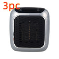 Mini wall-mounted PTC fan heater 800W in grey with digital temperature control and three fan speeds