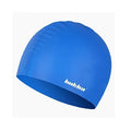 Silicone swimming cap with built-in earmuffs in multiple colour options