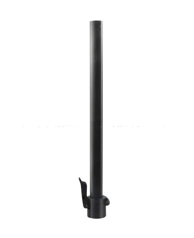 Matte black folding upright bar accessory for No. 9 electric scooter on a white background.