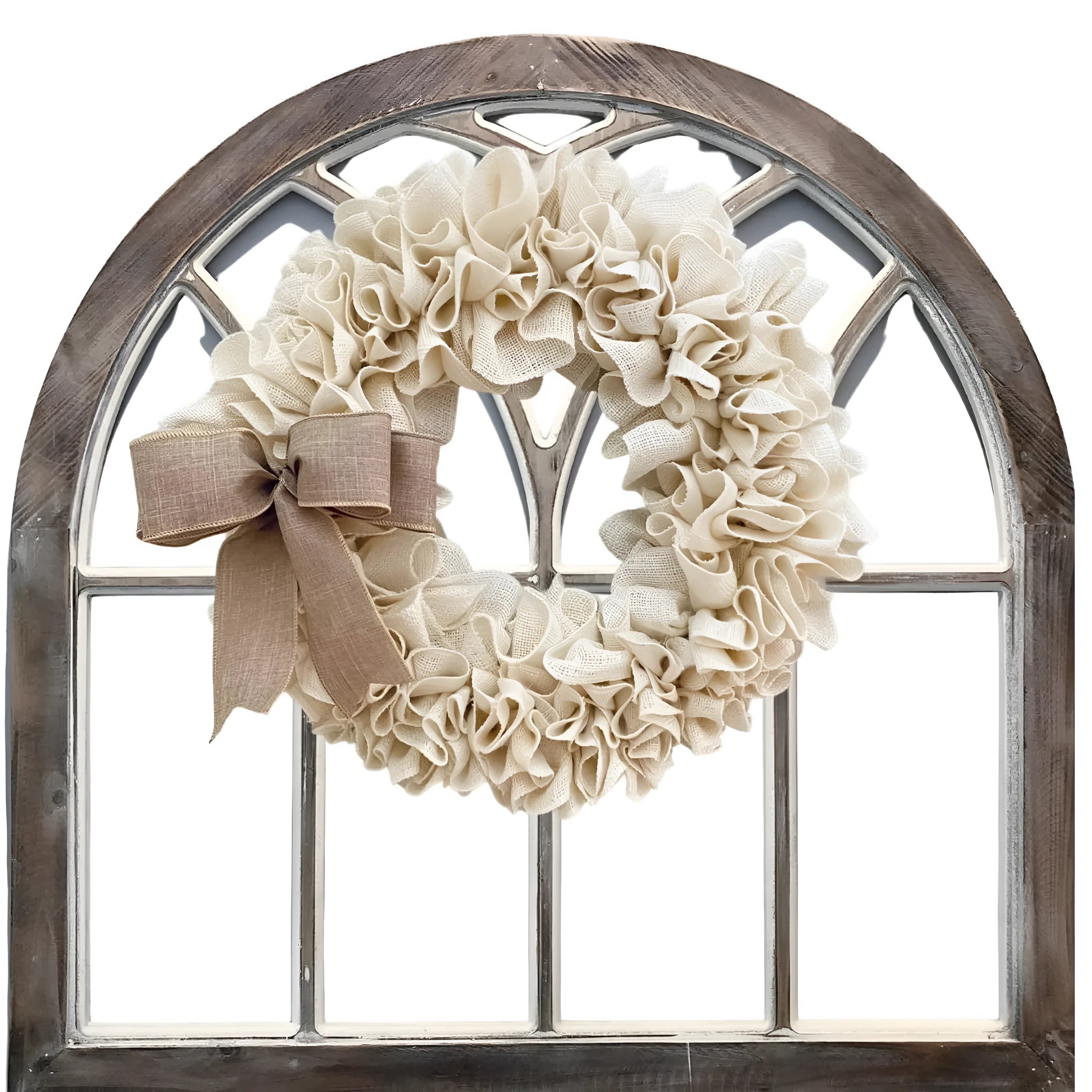 Linen garland door hanging decoration, modern simplicity style, plastic cloth, half-handmade, neutral colour