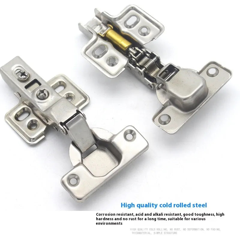 Nickel-plated hydraulic damping hinge for cabinets in straight, middle, and large bend types