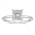 Women's simple 925 silver geometric ring with zirconium centrepiece in gold rose gold or silver finish