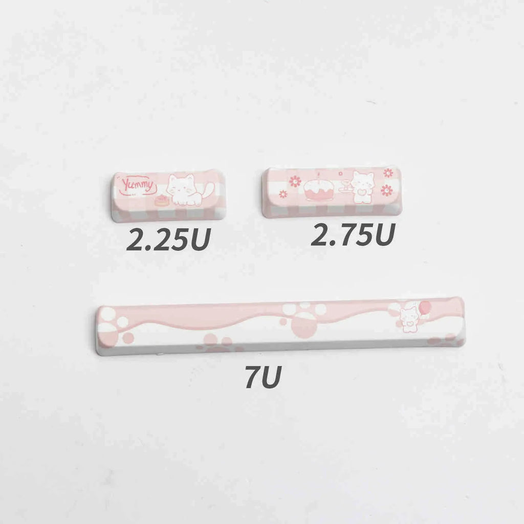 Full set of PBT sublimation keycaps for mechanical keyboard showing complete 98+ key layout