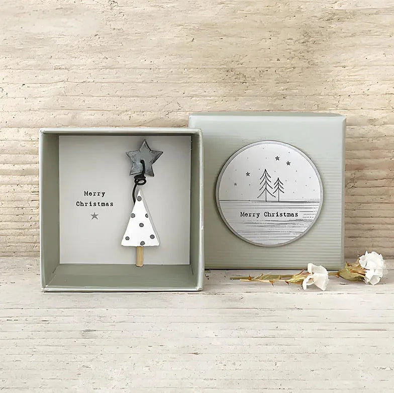 Boxed cartoon guardian angel resin ornament gift in modern simplicity style.