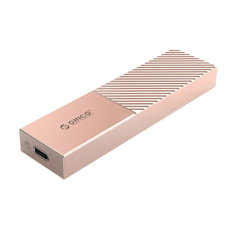 M.2 SATA NVMe high-speed disk box in aluminium alloy, gray, measures 29x107x12.5 mm, supports up to 4TB