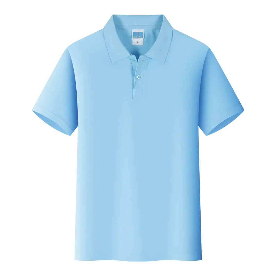 Cotton work shirt for embroidery in multiple colours with straight cut pullover design